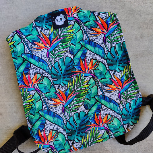 Tropical Floral Dot Mer Doll/Toy Carrier